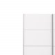 TVILUM Verona garderobeskab - hvid tr, 2 skydedre m. hylder