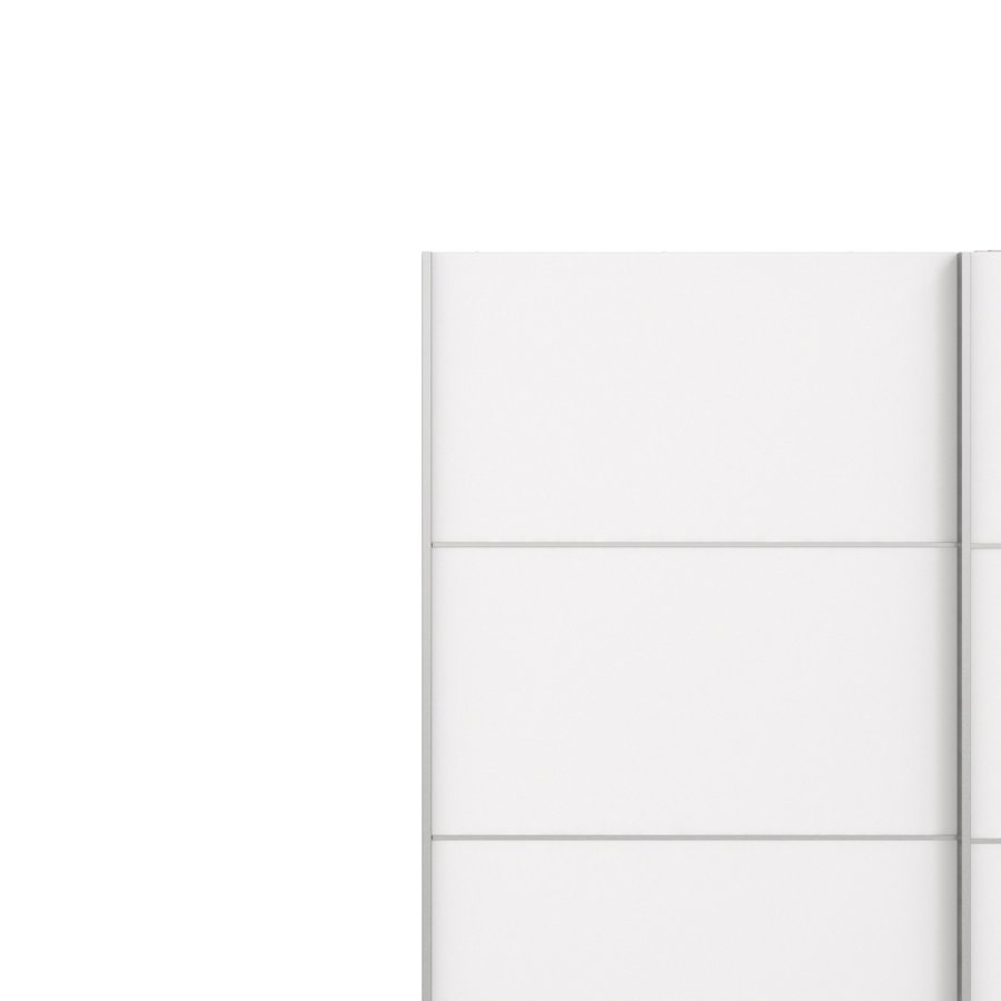 TVILUM Verona garderobeskab - hvid tr, 2 skydedre m. hylder