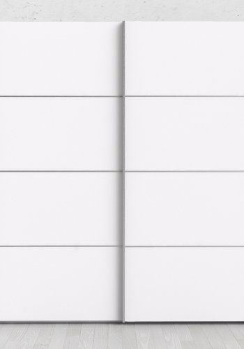 TVILUM Verona garderobeskab - hvid tr, 2 skydedre