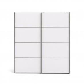 TVILUM Verona garderobeskab - hvid tr, 2 skydedre