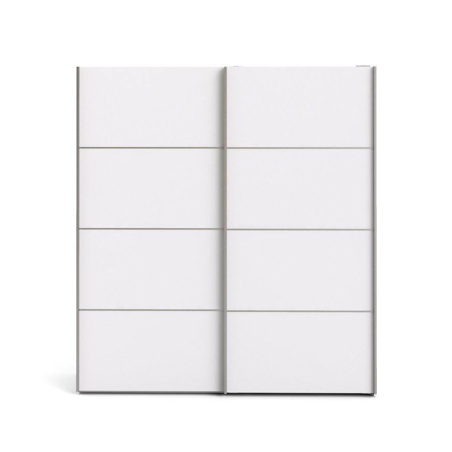 TVILUM Verona garderobeskab - hvid tr, 2 skydedre