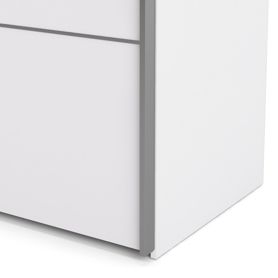 TVILUM Verona garderobeskab - hvid tr, 2 skydedre