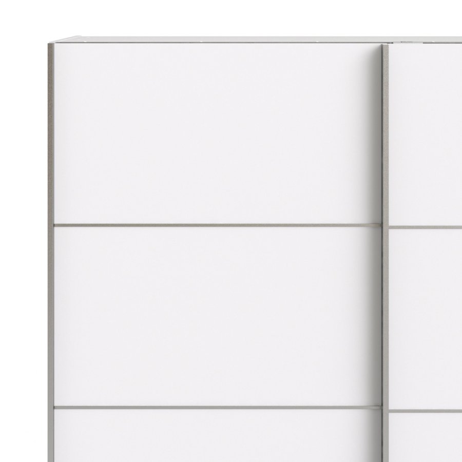 TVILUM Verona garderobeskab - hvid tr, 2 skydedre