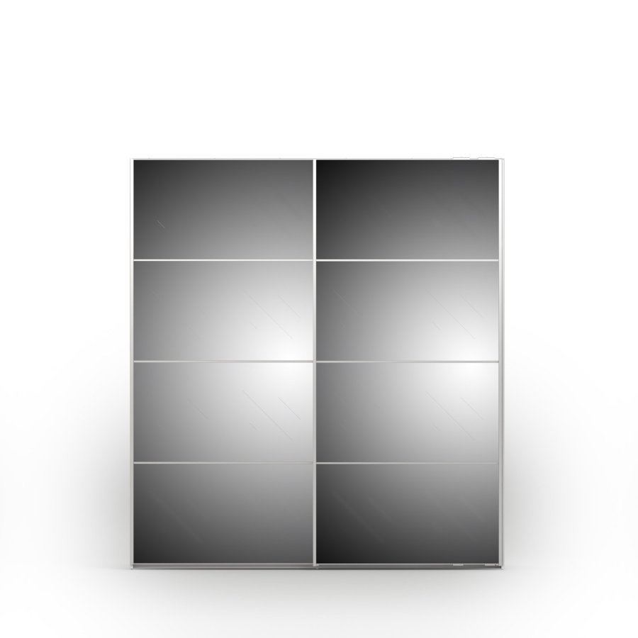 TVILUM Verona Skydedrsskab - hvid/spejlglas, m. 2 skydedre 