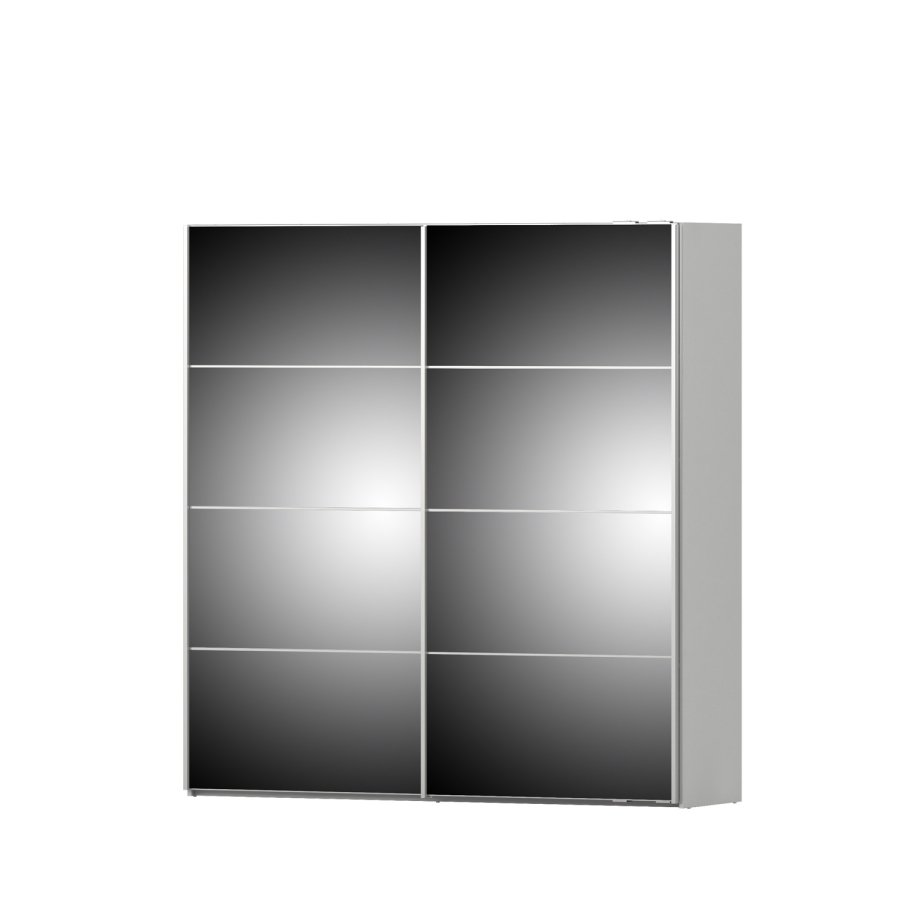 TVILUM Verona Skydedrsskab - hvid/spejlglas, m. 2 skydedre 