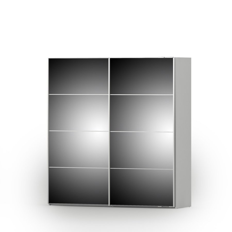 TVILUM Verona Skydedrsskab - hvid/spejlglas, m. 2 skydedre 