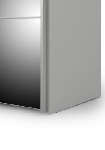 TVILUM Verona Skydedrsskab - hvid/spejlglas, m. 2 skydedre 