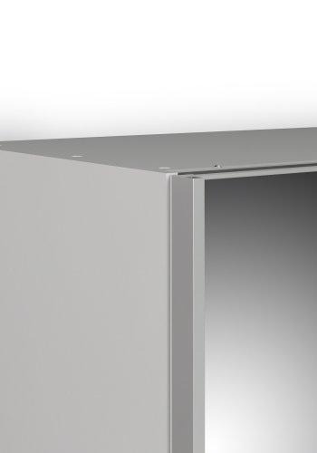 TVILUM Verona Skydedrsskab - hvid/spejlglas, m. 2 skydedre 