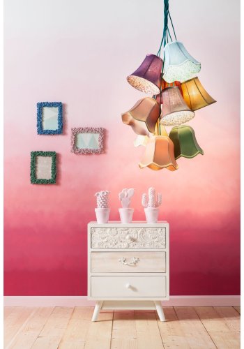 KARE DESIGN Saloon Flowers loftlampe - multifarvet stof