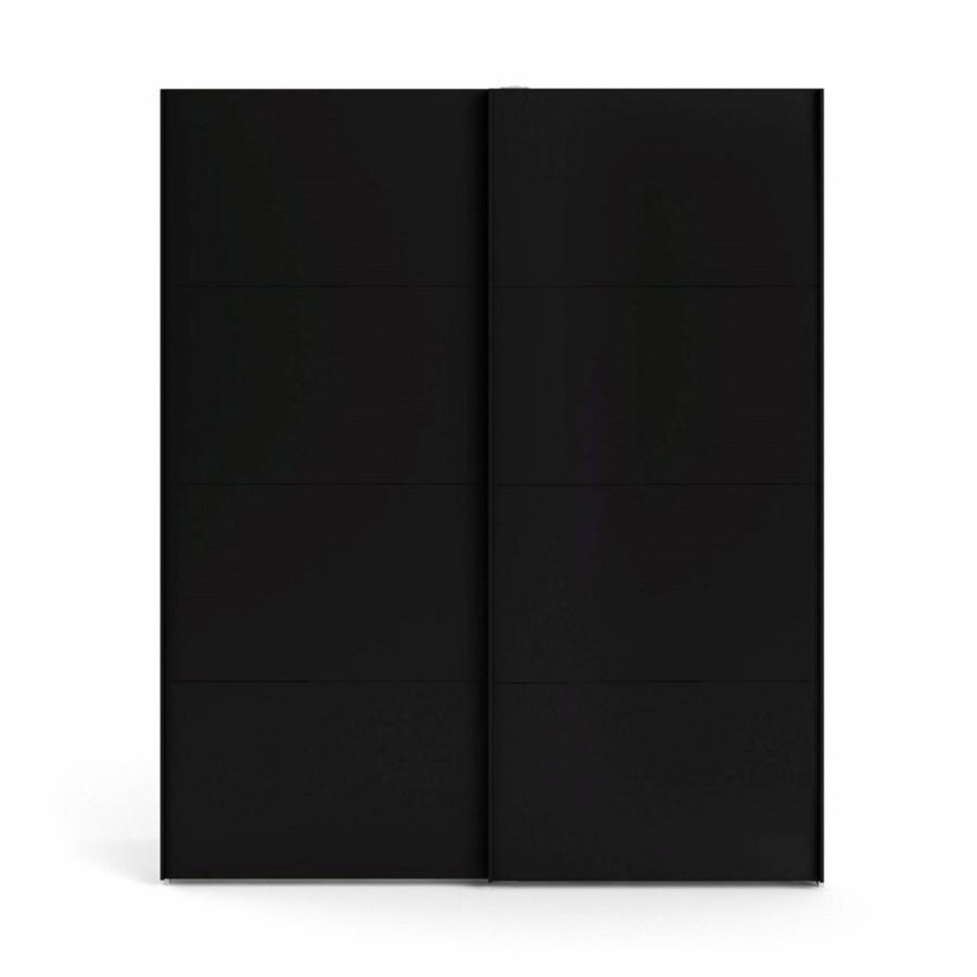 TVILUM Firenze garderobeskab, m. 2 skydelger - hvid og sort folie