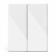 TVILUM Firenze garderobeskab, m. 2 skydelger - hvid folie og spnplade