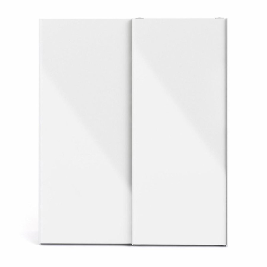 TVILUM Firenze garderobeskab, m. 2 skydelger - hvid folie og spnplade