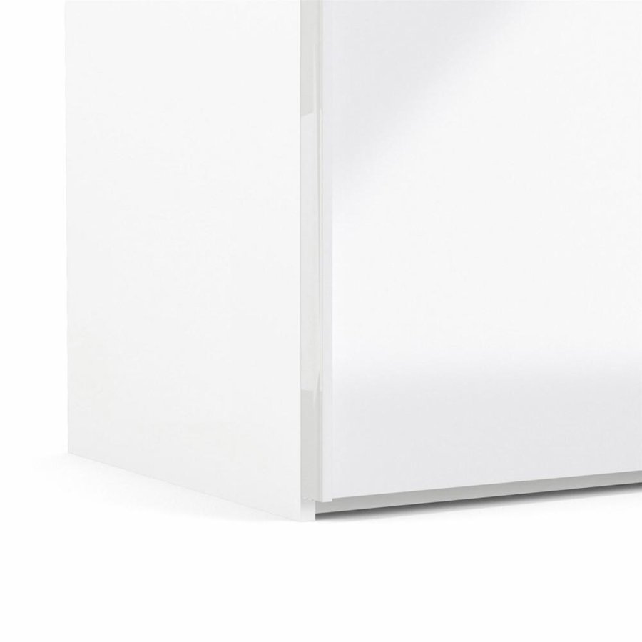 TVILUM Firenze garderobeskab, m. 2 skydelger - hvid folie og spnplade