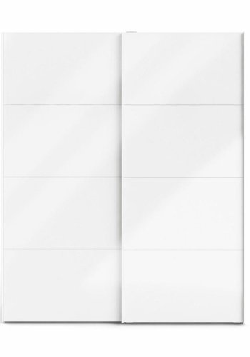 TVILUM Firenze garderobeskab, m. 2 skydelger - hvid folie og spnplade