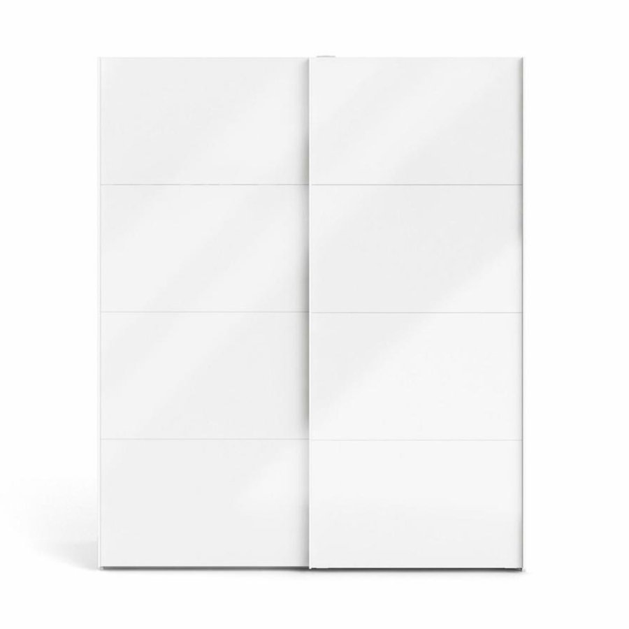 TVILUM Firenze garderobeskab, m. 2 skydelger - hvid folie og spnplade