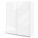 TVILUM Firenze garderobeskab, m. 2 skydelger - hvid folie og spnplade