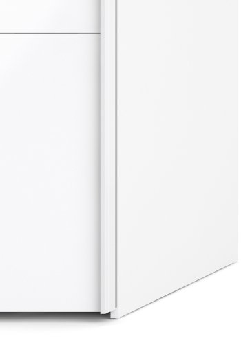 TVILUM Firenze garderobeskab- Hvidt MDF, smal, 2 skydelger