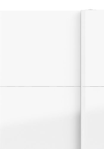 TVILUM Firenze garderobeskab- Hvidt MDF, smal, 2 skydelger