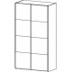 TVILUM Firenze garderobeskab, m. 2 skydelger - sort folie og spnplade