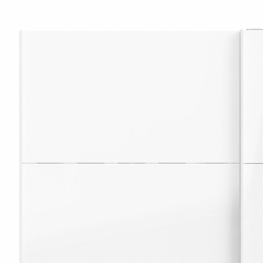 TVILUM Firenze garderobeskab, m. 2 skydelger - hvid folie og spnplade