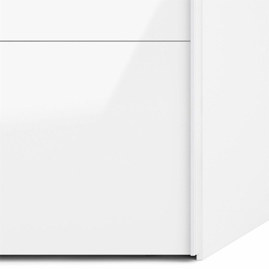 TVILUM Firenze garderobeskab, m. 2 skydelger - hvid folie og spnplade