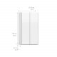 TVILUM Verona Skydedrsskab - hvid hjglans, m. 2 skydedre