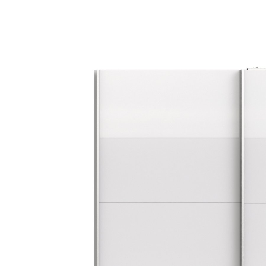 TVILUM Verona Skydedrsskab - hvid hjglans, m. 2 skydedre