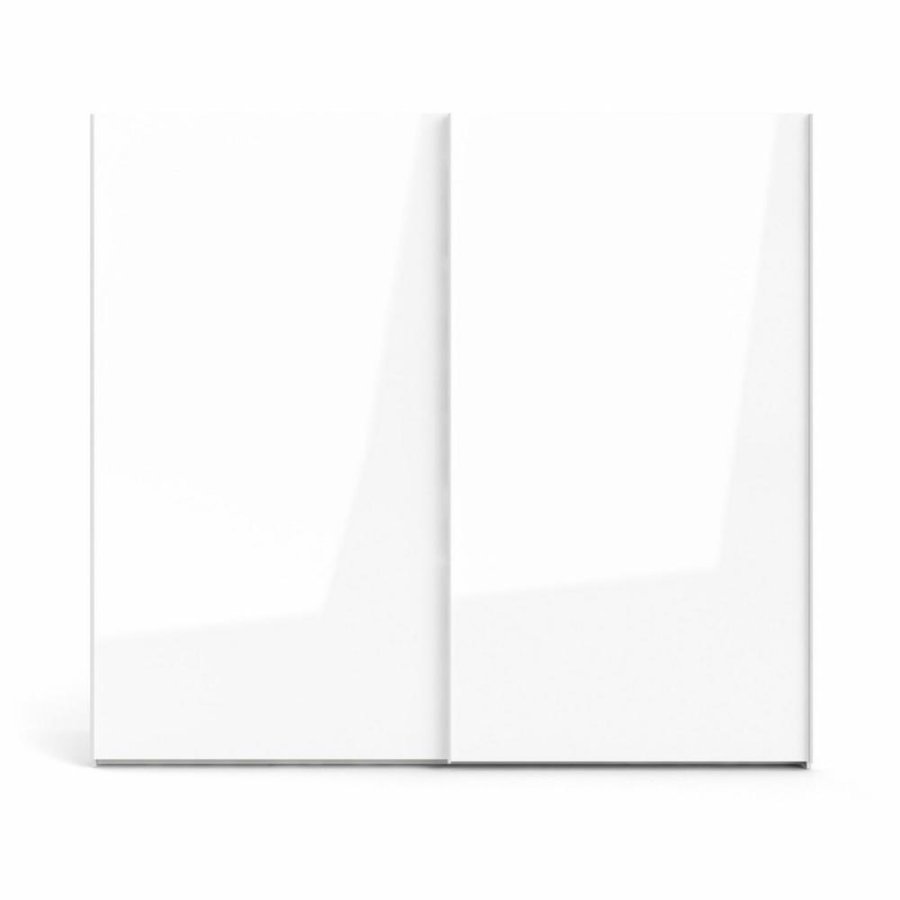 TVILUM Firenze garderobeskab, m. 2 skydelger - hvid folie og spnplade