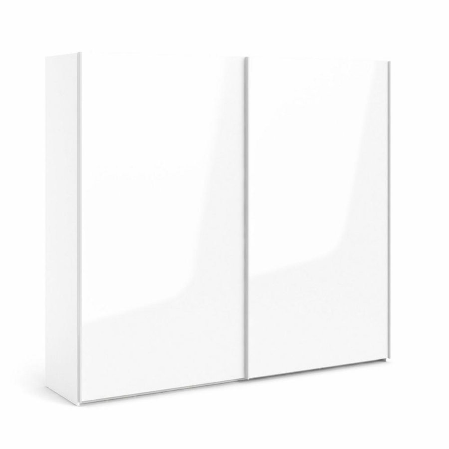 TVILUM Firenze garderobeskab, m. 2 skydelger - hvid folie og spnplade