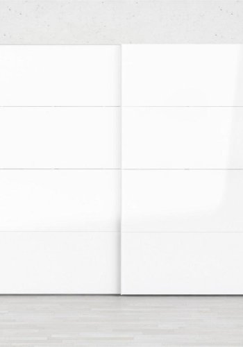 TVILUM Firenze garderobeskab, m. 2 skydelger - hvid folie og spnplade