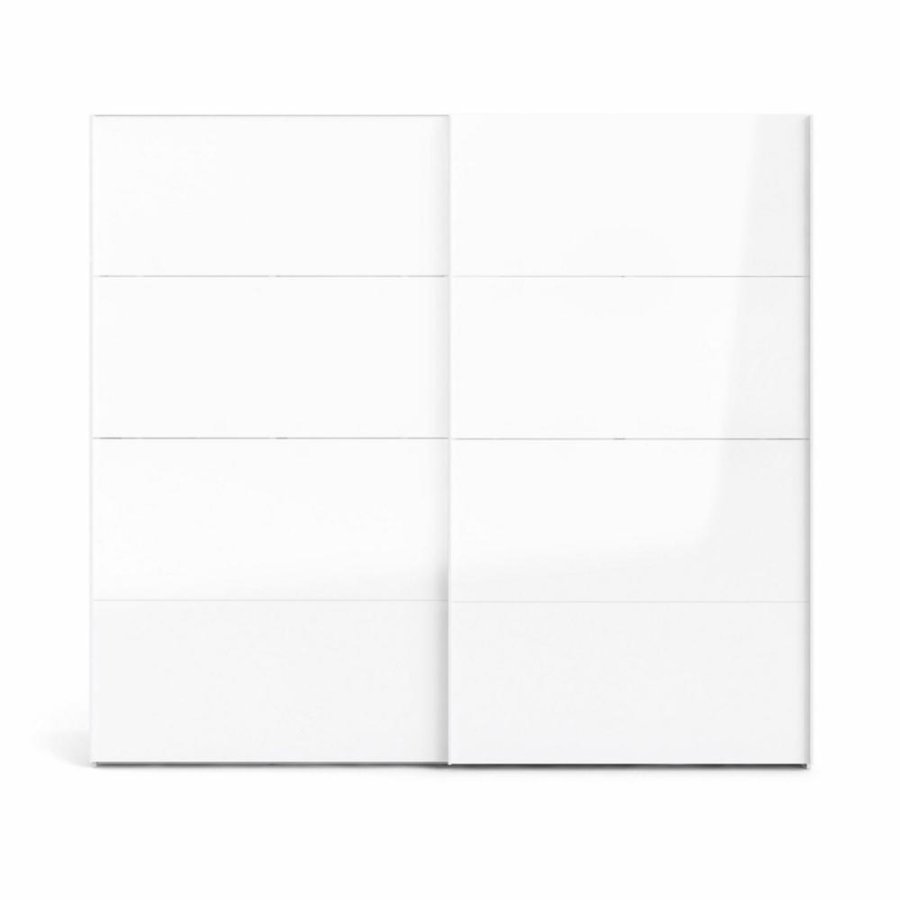 TVILUM Firenze garderobeskab, m. 2 skydelger - hvid folie og spnplade