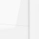 TVILUM Firenze garderobeskab, m. 2 skydelger - hvid folie og spnplade