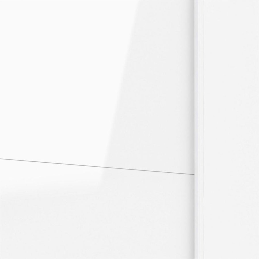 TVILUM Firenze garderobeskab, m. 2 skydelger - hvid folie og spnplade