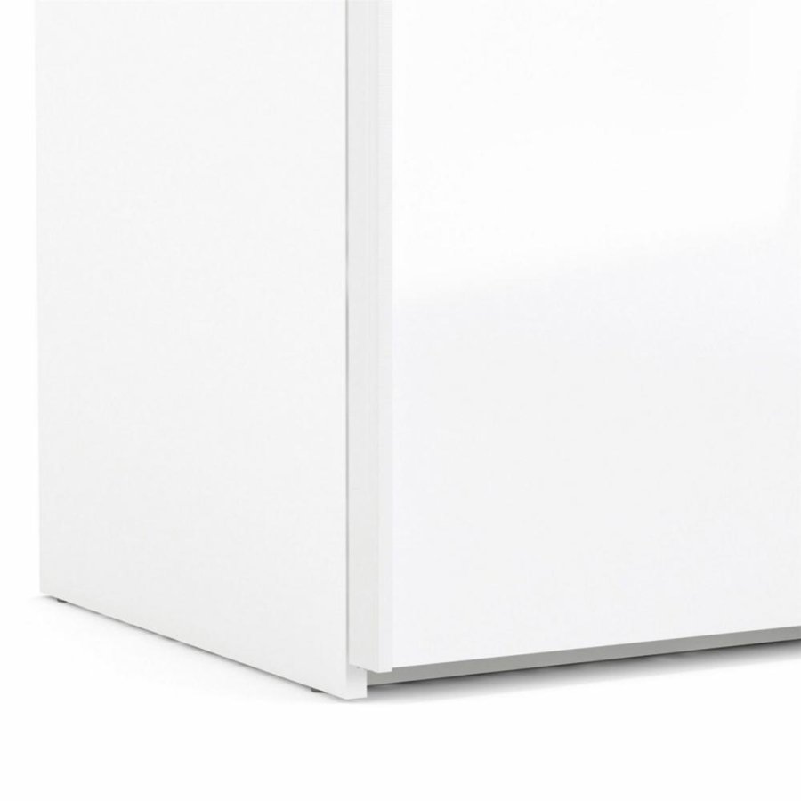 TVILUM Firenze garderobeskab, m. 2 skydelger - hvid folie og spnplade