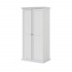 TVILUM Paris garderobeskab - hvid tr, 2 lger, m. 4 hylder