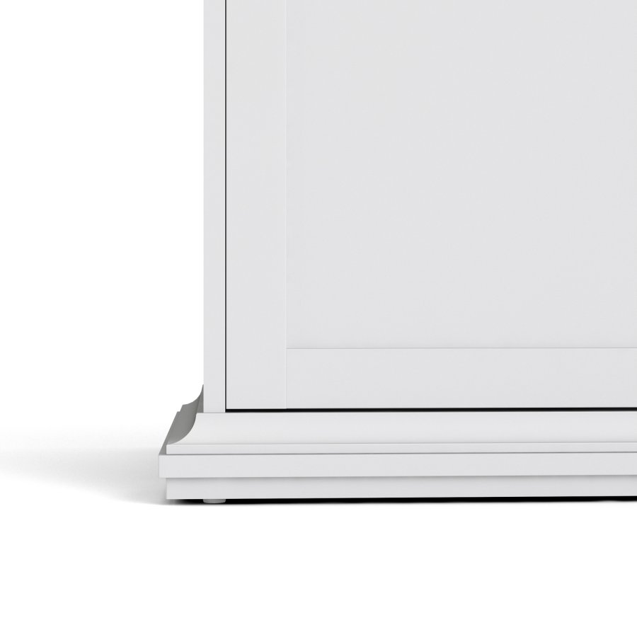 TVILUM Paris garderobeskab - hvid tr, 2 lger, m. 4 hylder