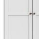 TVILUM Paris garderobeskab - hvid tr, 2 lger, m. 4 hylder
