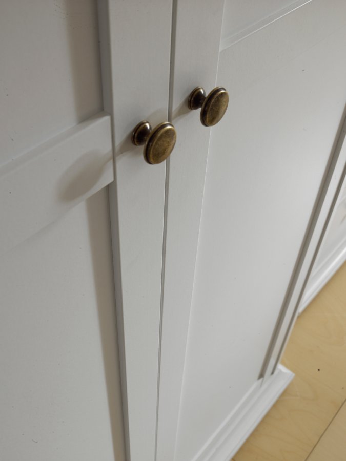 TVILUM Paris garderobeskab - hvid tr, 2 lger, m. 4 hylder