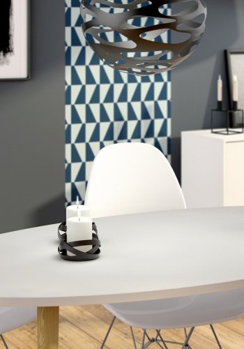 TVILUM Delta sknk - hvid/eg tr, m. 2 lger og 1 skuffe