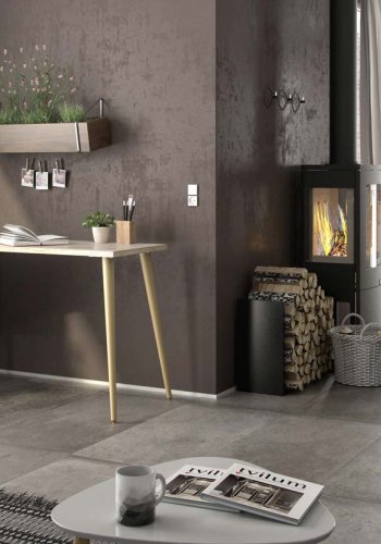 TVILUM Delta sknk - hvid/eg tr, m. 2 lger og 1 skuffe