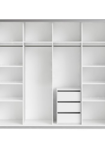 TVILUM Verona/Firenze hylder - Hvidt MDF, (smal) 3 stk.