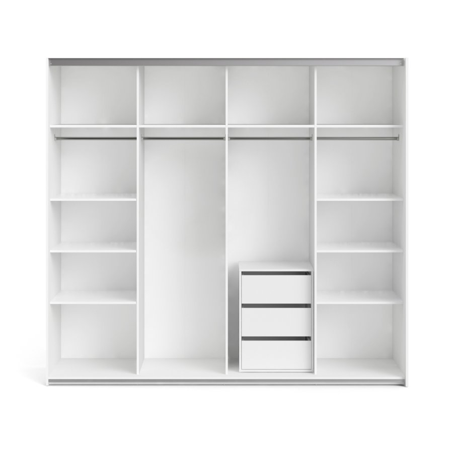 TVILUM Verona/Firenze hylder - Hvidt MDF, (smal) 3 stk.