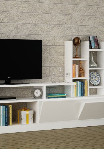 NORDVÄRK Dolunay tv-enhed, hvid