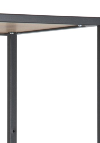 ACT NORDIC Seaford bogreol - natur/sort papir vildeg/metal, m. 4 hylder