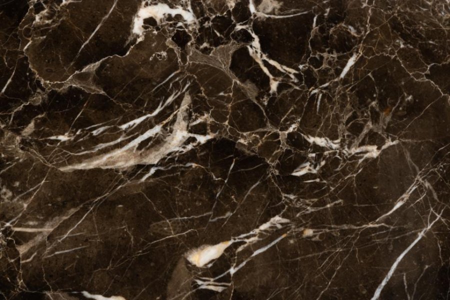 ACT NORDIC Avila sidebord, rund - brun Emperador marmor og sort stl (52)