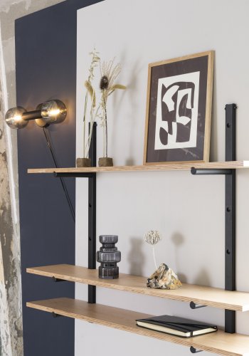 ZUIVER Bundy Wall vghylde - natur krydsfinér og jern