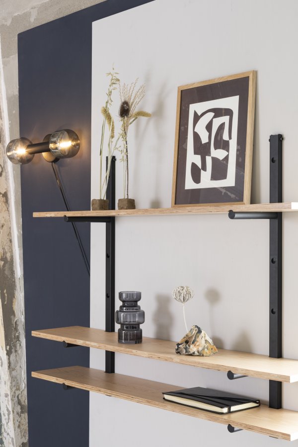 ZUIVER Bundy Wall vghylde - natur krydsfinér og jern