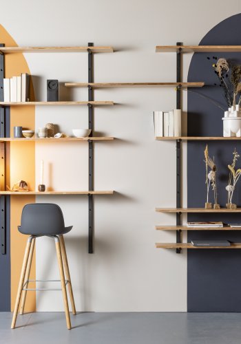 ZUIVER Bundy Wall vghylde - natur krydsfinér og jern