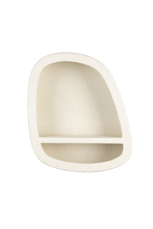 DUTCHBONE Veda vghylde, Lav, m. 1 hylde - beige genbrugsmarmor