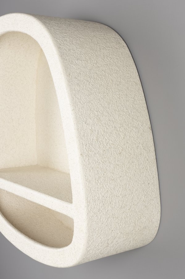 DUTCHBONE Veda vghylde, Lav, m. 1 hylde - beige genbrugsmarmor